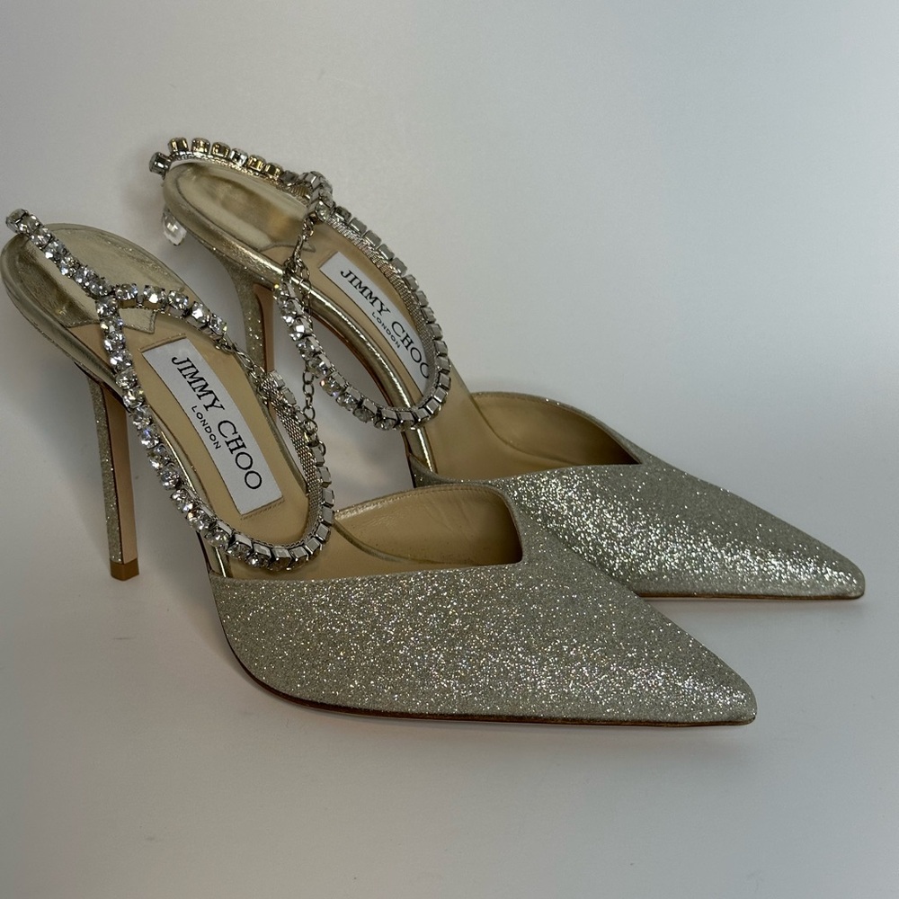 Jimmy Choo Saeda 100 Heels - Picture 2 of 4